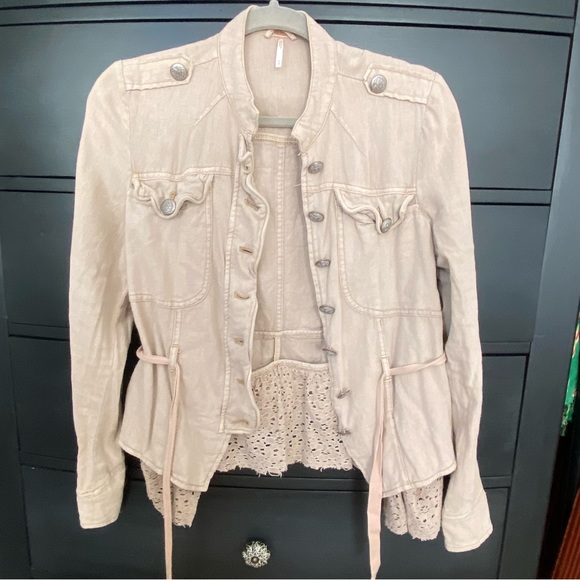 Free People Linen Jacket - Picture 2 of 4